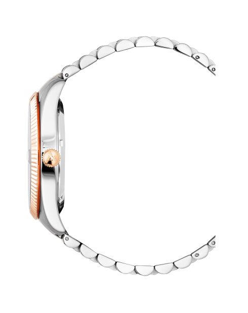 Montre Homme Quartz en Acier Audace II argenté/rose doré
