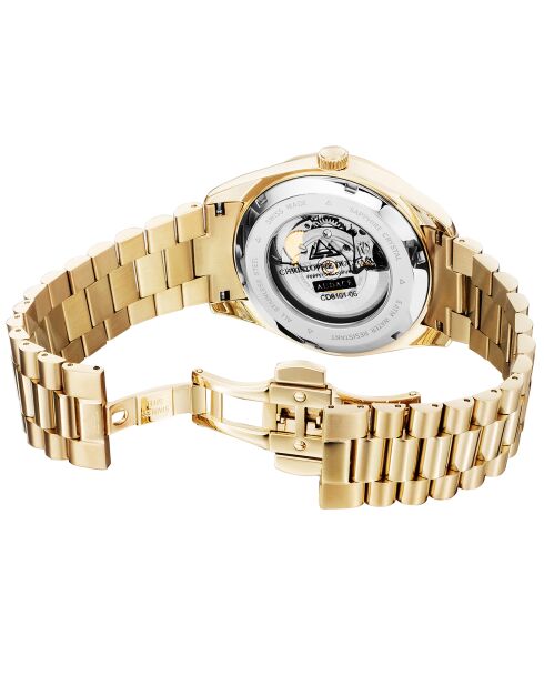 Montre Homme Quartz en Acier Audace II dorée