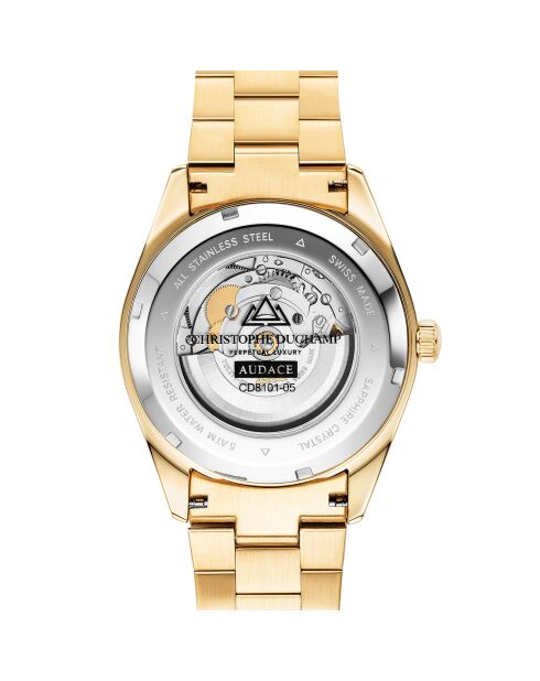 Montre Homme Quartz en Acier Audace II dorée