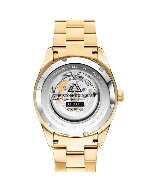 Montre Homme Quartz en Acier Audace II dorée