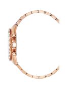 Montre Homme Quartz en Acier Grand Mont rose doré