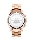 Montre Homme Quartz en Acier Grand Mont rose doré