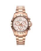 Montre Homme Quartz en Acier Grand Mont rose doré