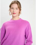 Pull en Laine & Cachemire Boite Sean  violet moyen