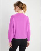 Pull en Laine & Cachemire Boite Sean  violet moyen