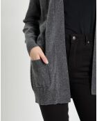 Gilet en Laine & Cachemire Susan gris foncé