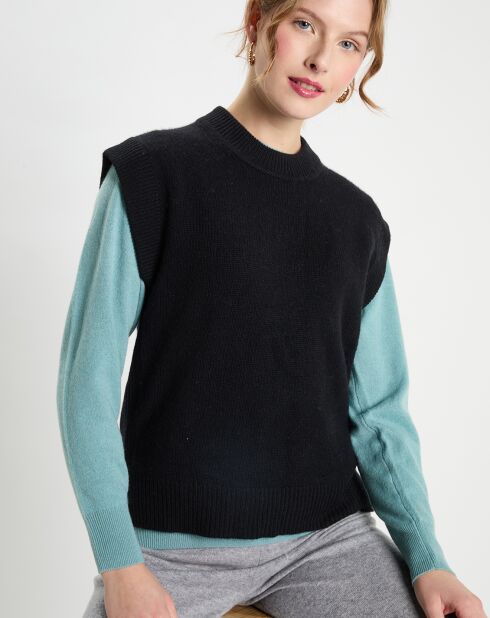 Pull en Laine & Cachemire Solal noir