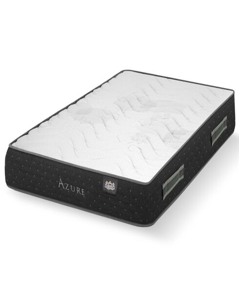 Ensemble matelas et sommier Azure gris bleu/blanc - 80x200 cm