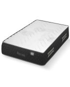 Ensemble matelas et sommier Azure gris bleu/blanc - 90x190 cm