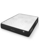 Matelas Azure gris bleu/blanc - 140x200 cm