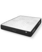 Ensemble matelas et 2 sommiers Azure gris bleu/blanc - 2x90x200 cm