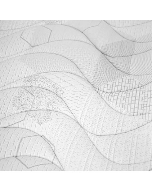 Matelas Azure gris bleu/blanc - 160x200 cm