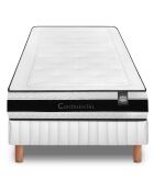Ensemble matelas et sommier Continental gris/blanc - 90x200 cm