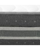 Ensemble matelas et sommier Azure gris bleu/blanc - 90x190 cm