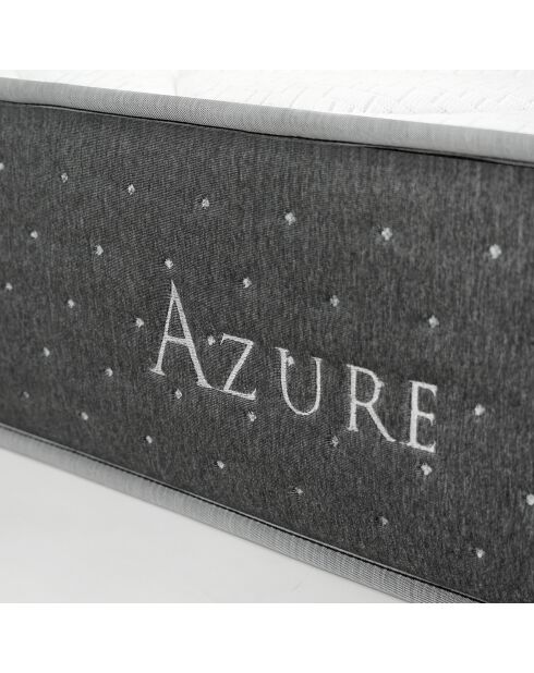 Matelas Azure gris bleu/blanc - 200x200 cm