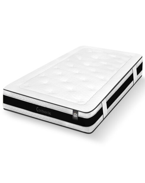 Ensemble matelas et sommier Continental gris/blanc - 80x200 cm