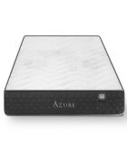 Ensemble matelas et sommier Azure gris bleu/blanc - 90x190 cm