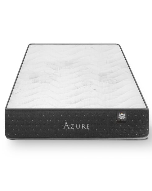 Ensemble matelas et sommier Azure gris bleu/blanc - 90x200 cm
