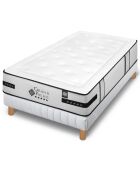 Ensemble matelas et sommier Grand Palais gris/blanc - 80x200 cm