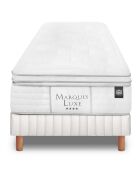 Ensemble matelas et sommier Marquis gris/blanc - 80x200 cm