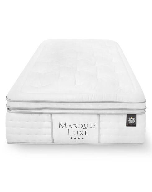 Ensemble matelas et sommier Marquis gris/blanc - 90x190 cm