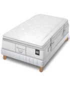 Ensemble matelas et sommier Marquis gris/blanc - 90x190 cm