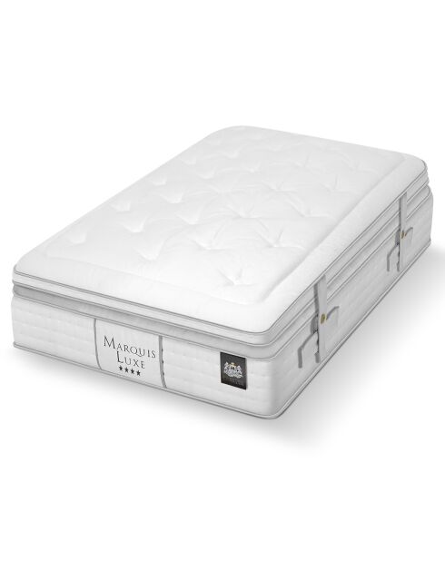 Ensemble matelas et sommier Marquis gris/blanc - 90x200 cm