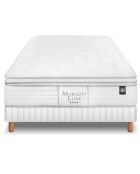Ensemble matelas et sommier Marquis gris/blanc - 160x200 cm