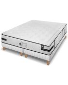 Ensemble matelas et 2 sommiers Grand Palais gris/blanc - 2x100x200 cm
