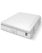 Ensemble matelas et sommier Marquis gris/blanc - 140x190 cm