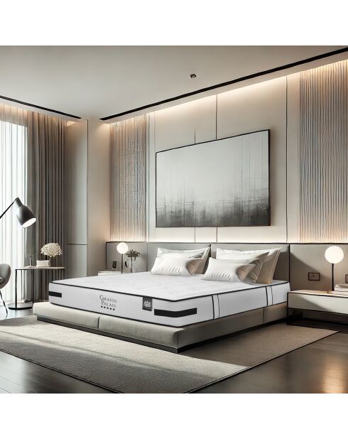 Matelas Grand Palais gris/blanc - 90x190 cm