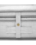 Ensemble matelas et sommier Marquis gris/blanc - 80x200 cm