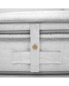 Ensemble matelas et sommier Marquis gris/blanc - 90x190 cm