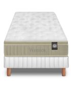 Ensemble matelas et sommier Windsor gris/blanc - 80x200 cm