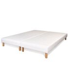 2 Sommiers en sapin blanc - 2x80x200 cm