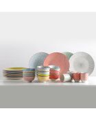 12 Bols en Porcelaine assortis multicolores - D.12 cm