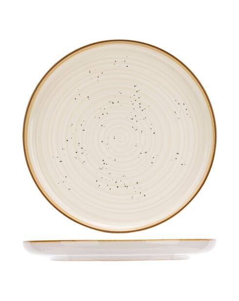 18-teiliges Tafelset aus baltischem Vanillesteinzeug