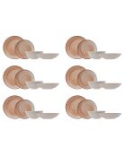 Service de table en Grès Sintra rouge - 24 pièces