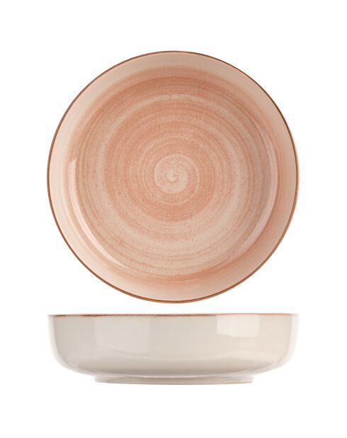 Tafelbesteck aus baltischem Pfirsich-Steinzeug, 18-teilig