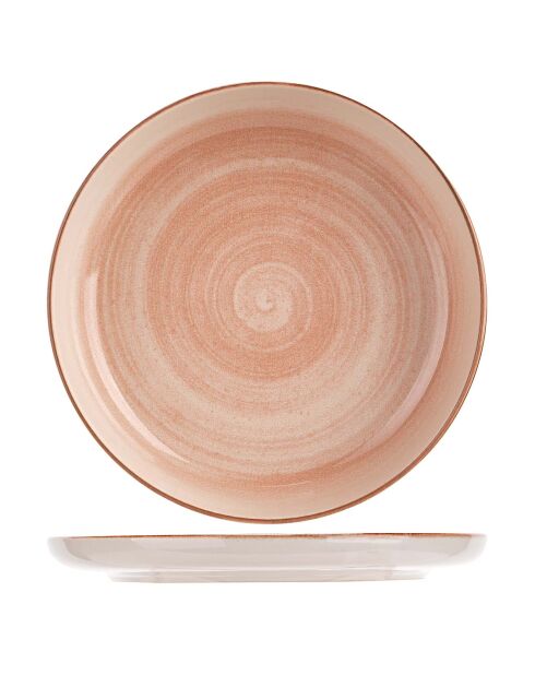 Tafelbesteck aus baltischem Pfirsich-Steinzeug, 18-teilig