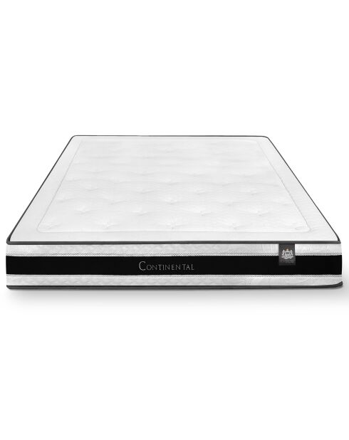 Ensemble matelas et sommier Continental gris/blanc - 140x190 cm