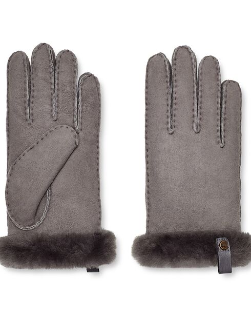 Gants en Peau de Mouton gris