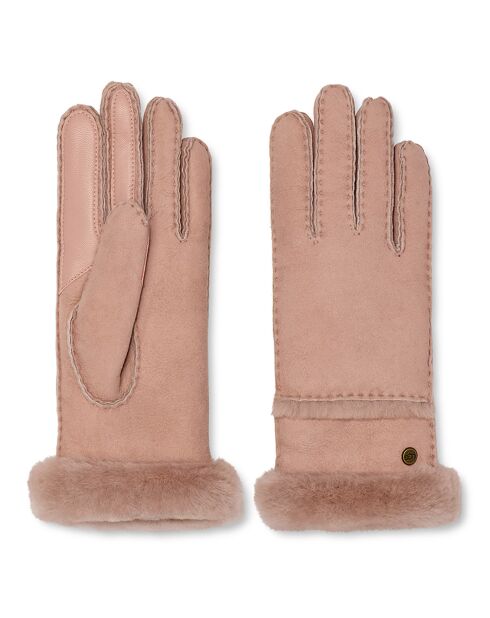 Gants en Peau de Mouton vieux rose