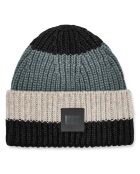 Bonnet Chunky noir/gris