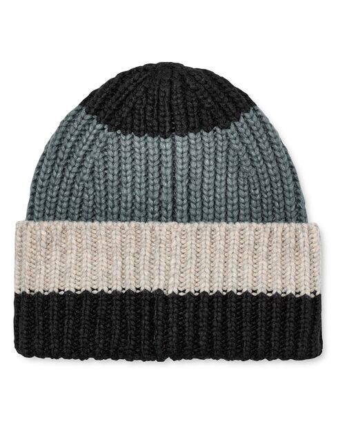 Bonnet Chunky noir/gris