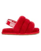 Chaussons en Peau de Mouton Fluff Yeah rouges