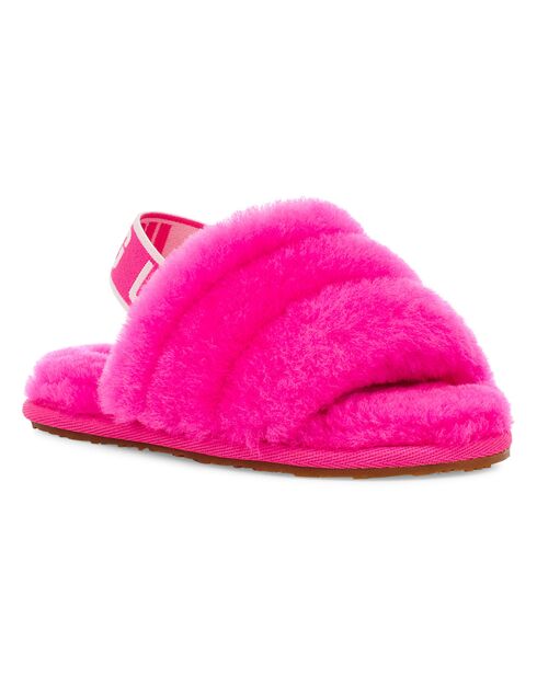 Chaussons en Peau de Mouton Fluff Yeah roses