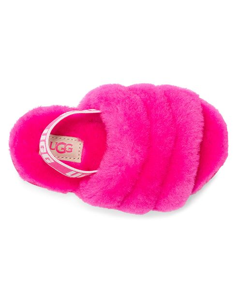 Chaussons en Peau de Mouton Fluff Yeah roses