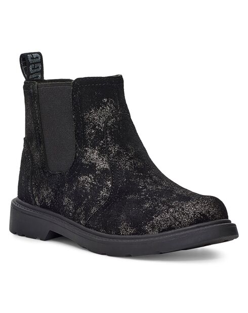 Chelsea boots en Velours de Cuir Bolden anthracite