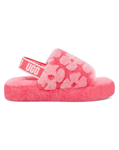 Chaussons en Peau de Mouton Fluff Yeah roses